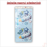 Kapaklı, Katlanır Demonte Karton Kutu, 30cm - Biberon & Mavi