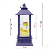 Uçuşan Simli,12,5cm x 5cm Led Işıklı Astronot Fener Küre - B