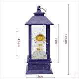 Uçuşan Simli,12,5cm x 5cm Led Işıklı Astronot Fener Küre - C