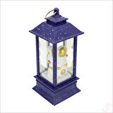 Uçuşan Simli,12,5cm x 5cm Led Işıklı Astronot Fener Küre - D