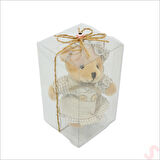 Kutulu Kıyafetli Pelüş Anahtarlık, Fiyonklu - Girl