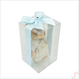 Kutulu Kıyafetli Pelüş Anahtarlık, Kurdeleli - Boy