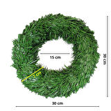 Dekoratif Yılbaşı Garland 30cm Kapı Çelengi