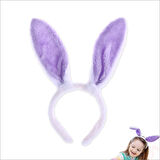 Tavşan Kulağı Pelüş Taç - Lila