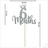 6 Months Pasta SüSü, 14cm x 25cm - Gümüş