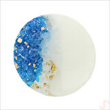 Mavi Taşlı 6,50 cm Epoksi Magnet - 1 Adet