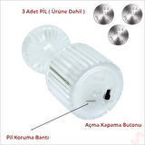 Retro Mini Masa Lambası Pilli Led Işık, 8,5cm x 4cm x 1 Adet