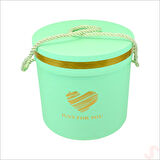 Silindir Kutu Büyük Boy, 18 cm x 17 cm - Aqua Marin