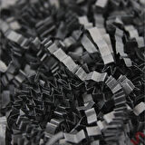 Zikzak Kırpıntı Kağıt Paketleme Dolgu Malzemesi, 50 gr - Siyah