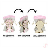 Ahşap Standlı 10cm x 8cm KESE, Pembe Uçan Balon - 1 Adet