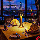 Şarjlı Dokunmatik Ayarlanabilir Renk Tonlu LED Masa Lambası - 22cm