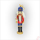 Kurşun Asker, Ahşap Fındıkkıran 13cm - Kılıçlı Kırmızı