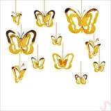 3 Boyutlu Döner Sarkıt 11 Adet Kelebek Tavan SüS Seti