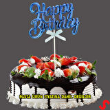 Happy Birthday Pasta SüSü, 23cm x 12,5cm - Mavi