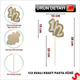 1/2 Simli Evalı Kraft Pasta SüSü, 38cm x 15cm