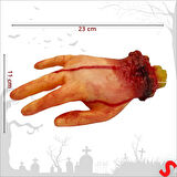 Kanlı Kesik El, 4 Parmak - 23 cm