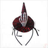 İskelet Elli Cadı Şapkası Taç