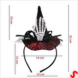 İskelet Elli Cadı Şapkası Taç