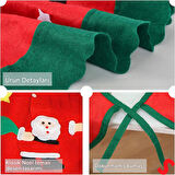 Yılbaşı Çam Ağacı Altı Örtüsü Desenli - 90 cm