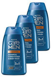 Avon Care Men Essential 3’ü 1 arada Sampuan, Bakım Kremi ve Dus Jeli 200 Ml. Üçlü Set