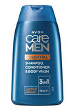 Avon Care Men Essential Tıraş Jeli ve 3’ü 1 arada Sampuan, Bakım Kremi ve Dus Jeli Paketi