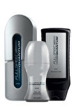 Avon Full Speed Quantum Erkek Parfüm Rollon Saç Vücut Şampuanı Paketi