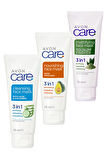 Avon Care Salatalık Aloe Çay Ağacı Kaolin ve Avokado Özlü Üçlü Yüz Maskesi Paketi
