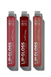 Avon Ultra Color Wisteria Glow, Peony Blush ve Gleaming Guava Dudak Parlatıcısı Paketi