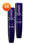 Avon Exxtravert Ekstra Hacim Veren Maskara 9 Ml. Blackest Black İkili Set