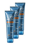Avon Care Men Essential 2 si 1 Arada Tıraş Sonrası Balmı ve Nemlendiricisi 100 Ml. Üçlü Set