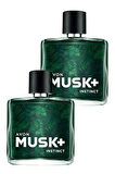 Avon Musk Instinct Erkek Parfüm Edt 75 Ml. İkili Set