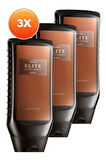 Avon Elite Gentleman Quest Parfüm Kokulu Saç ve Vücut Şampuanı 250 Ml. Üçlü Set