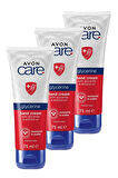 Care Gliserin ve Badem Yağı İçeren El Kremi 75 Ml. Üçlü Set