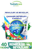 Hepsi Bir Arada Renkli ve Beyazlar İçin Çamaşır Deterjan Kapsülü Pods 20 x 2 40 Yıkama