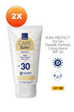 SUN+ PROTECT Yüz İçin Parlaklık Kontrolü Güneş Kremi SPF 30 50ml İkili Paket
