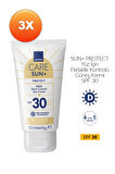 SUN+ PROTECT Yüz İçin Parlaklık Kontrolü Güneş Kremi SPF 30 50ml Üçlü Paket