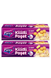 Kilitli Buzdolabı Poşeti Küçük Boy 12'li 20 x 25 cm İkili Set
