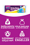 Güçlü Çöp Torbası Orta Boy 15'li 55 x 60 cm İkili Set