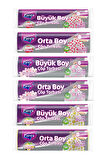 Büzgülü Çöp Torbası Kokulu Büyük ve Orta Boy 6 Paket