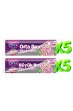 Büzgülü Çöp Torbası Çilek Kokulu 5 Büyük ve 5 Orta Boy Set