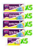 Güçlü 25 Paket Çöp Torbası Karışık Boy
