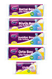 Güçlü 25 Paket Çöp Torbası Karışık Boy