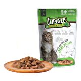Jungle Pouch Gravy Soslu Tavuklu Yaş Kedi Maması 100 Gr