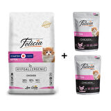 Felicia Kitten Tavuklu Yavru Kedi Maması 2 kg + 2 Adet Yaş Mama