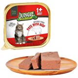 Jungle yetişkin kedi püresi 100gr biftekli