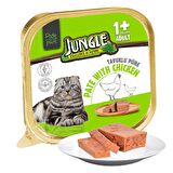 Jungle yetişkin kedi püresi 100gr tavuklu