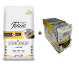 Felicia Tavuklu Kısırlaştırılmış Yetişkin Kedi Maması 12 Kg + 12 Adet Felicia Tavkulu Kısır Yaş Mama 85 Gr