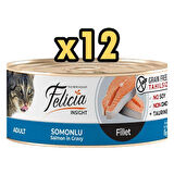Felicia Tahılsız Somonlu Fileto Yaş Kedi Konservesi 85 Gr X 12 Adet