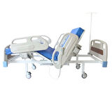 2 Motorlu Hastane Tipi Hasta Karyolası Full ABS | Komple Set, 10 cm Yatak ve Serum Askısı Dahil