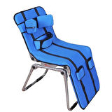 Metal Engelli Banyo Yıkama Sandalyesi Mavi | Ayarlanabilir Yükseklik ve Açı Özelliği 125 cm